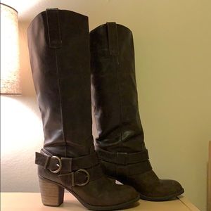 Brown Buckle Boot